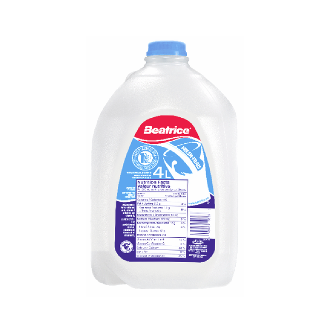 Beatrice 1% Partly Skimmed Milk (4L)