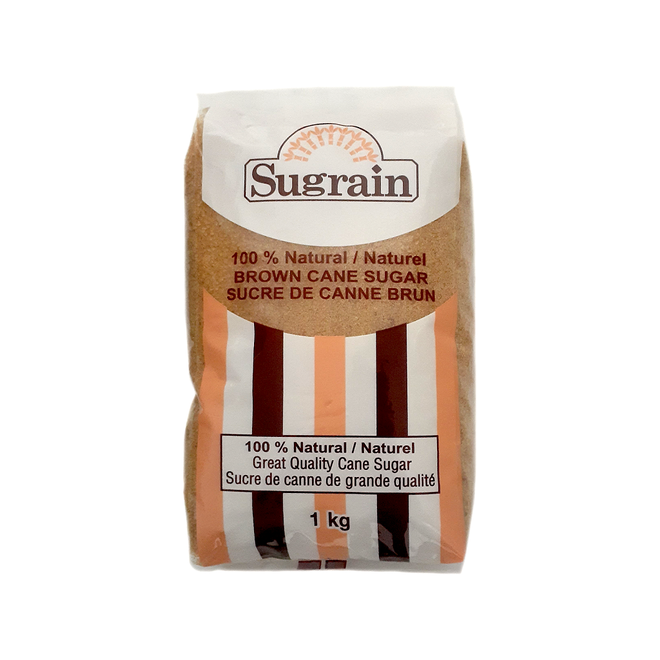 Sugrain 100% Natural Brown Cane Sugar (1Kg)
