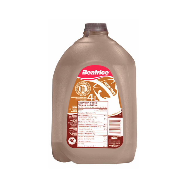 Beatrice Chocolate Milk 1% (4L)