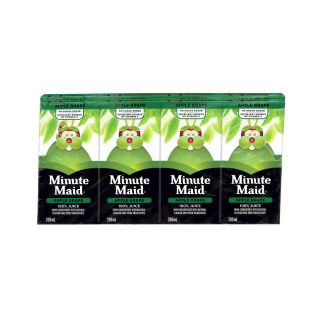 Minute Maid, 100% Apple & Grape Juice (8x200ml)