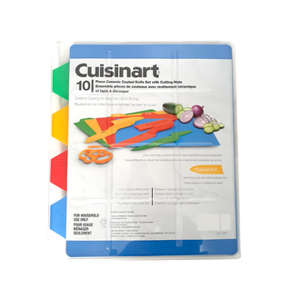 Cuisinart 10 Piece Ceramic Coated Knife + Mat Set