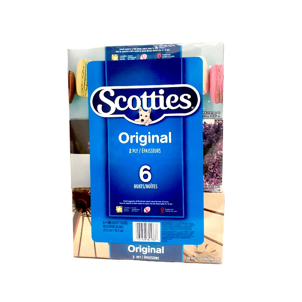 Scotties Original 2 Ply Facial Tissues (Pack of 6)