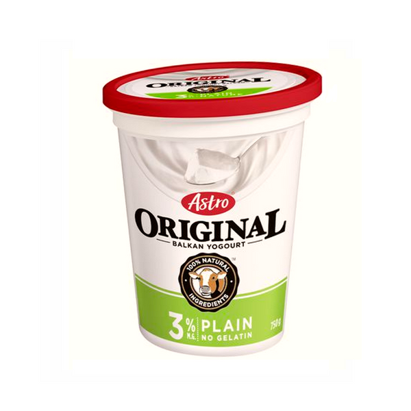 Astro® Original Plain Balkan 3% M.F. Yogurt (750g)