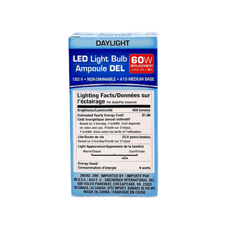 LED Light Bulb Daylight 60W Replacement