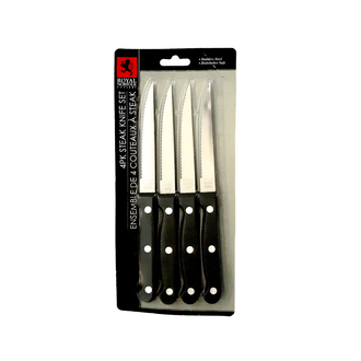 Royal Norfolk Cutlery  4 Pk Steak Knife Set