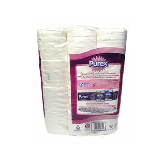 Purex Soft & Thick Toilet Paper, 24 Double Rolls = 48 Single Rolls