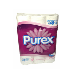 Purex Soft & Thick Toilet Paper, 24 Double Rolls = 48 Single Rolls