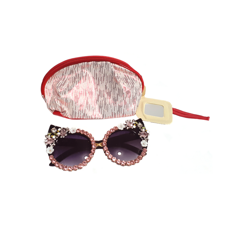 Luxury Floral Cat Eye Sunglasses