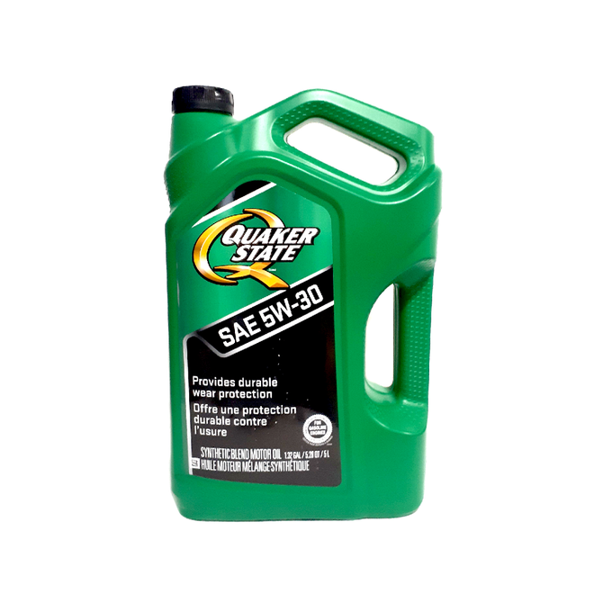 Quaker State Synthetic Blend Motor Oil, 5W-30 (5L)