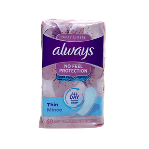Always No Feel Protection Thin (Pack of 60)