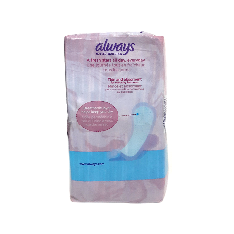 Always No Feel Protection Thin (Pack of 60)