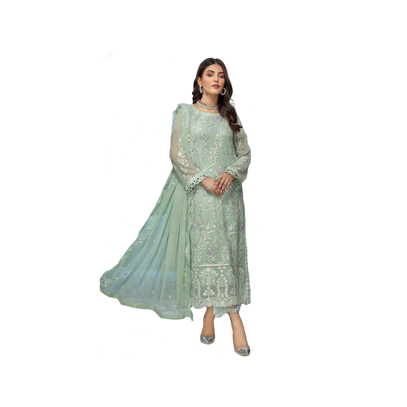 Stylish Embroidered 3 piece Suit (M)