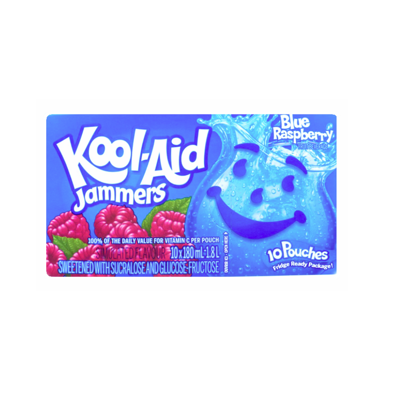 Kool-Aid Jammers Blue Raspberry (10x180ml)
