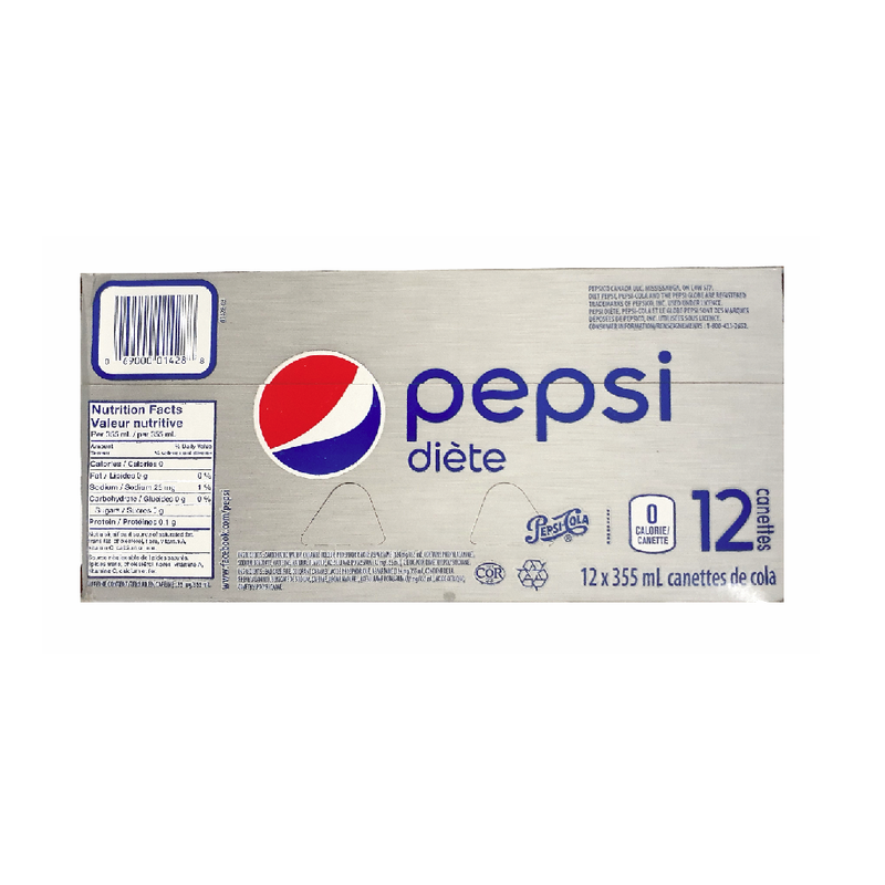 Diet Pepsi Cans 355ml (Pack of 12)