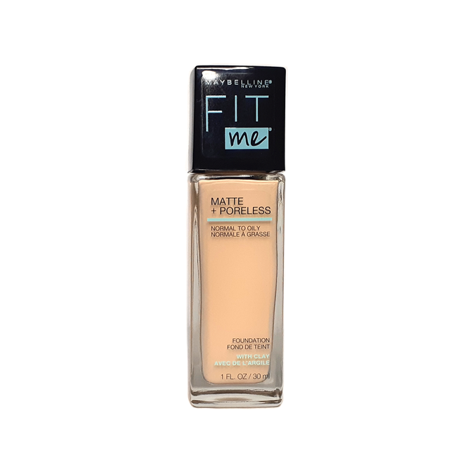 Maybelline New York Fit Me Matte Plus Poreless Liquid Foundation(110 Porcelain)