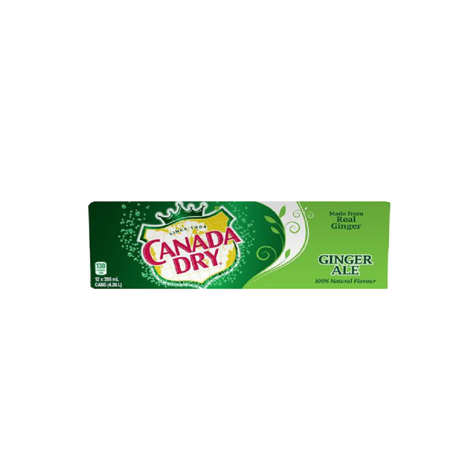 Canada Dry Ginger Ale Cans 355ml (Pack of 12)