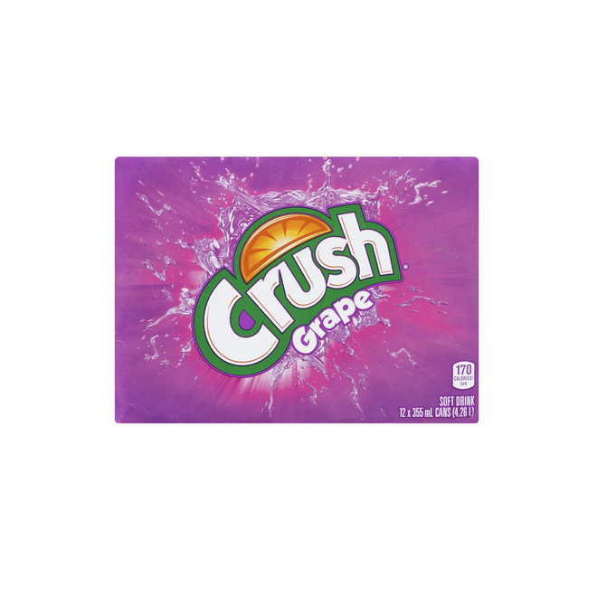 Crush Grape Soft Drink (12x355ml Cans)