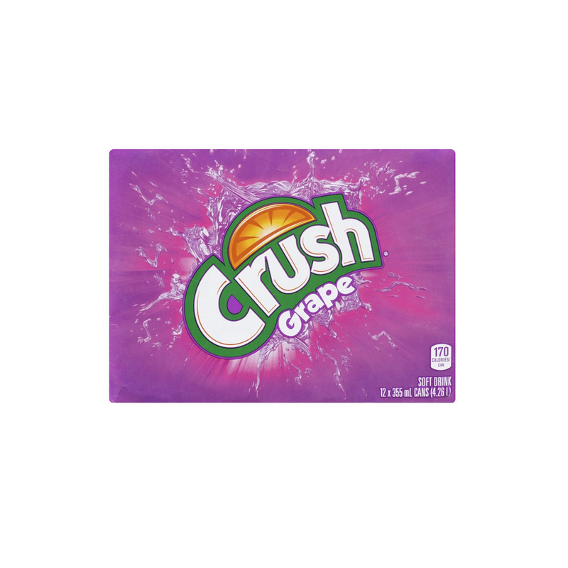 Crush Grape Soft Drink (12x355ml Cans)