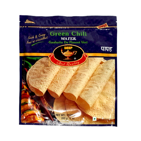 Deep Green Chilli Wafer (200g)