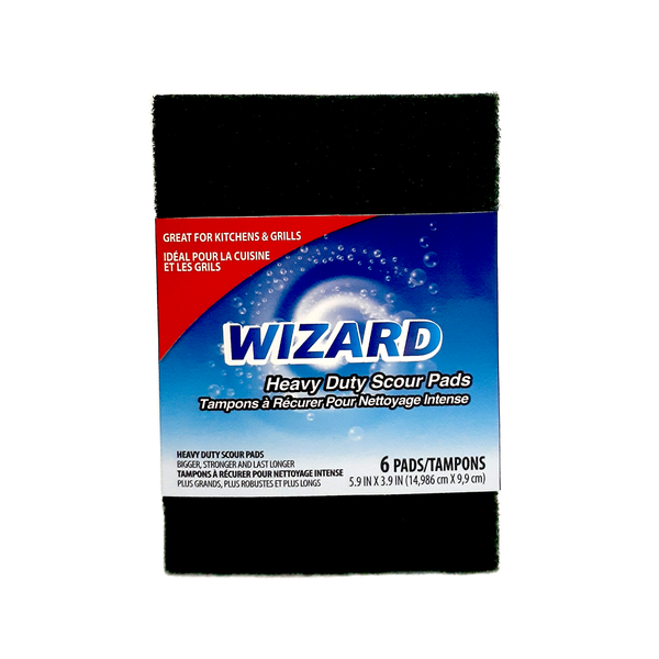 Wizard Heavy Duty Scour Pads (Pack of 6)