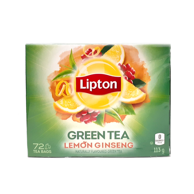 Lipton Green Tea, Lemon & Ginseng (72 Tea Bags)