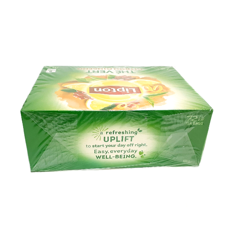 Lipton Green Tea, Lemon & Ginseng (72 Tea Bags)