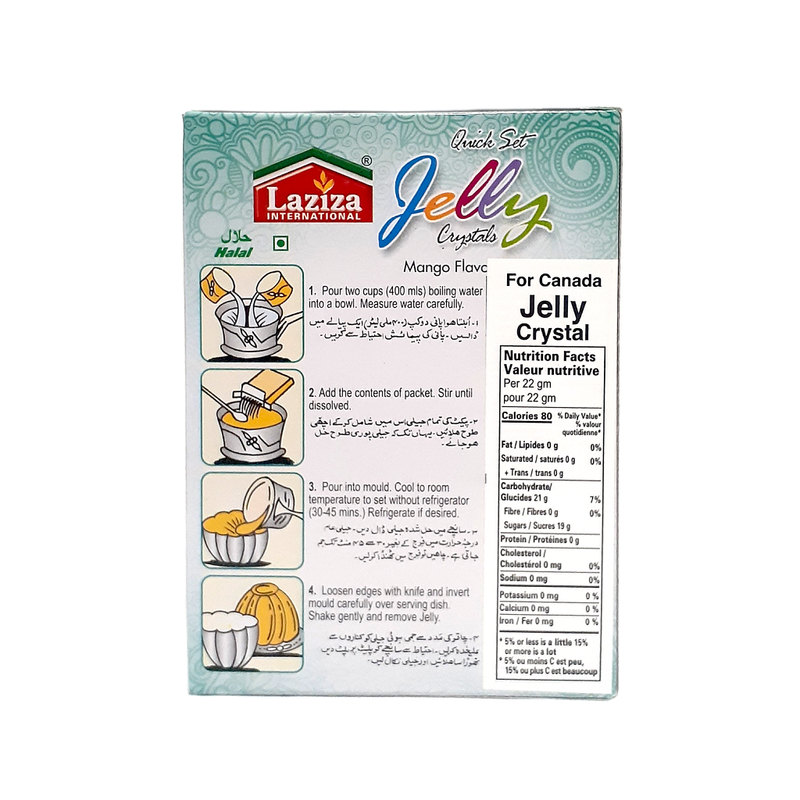 Laziza Mango Flavour Jelly Crystals (85g)