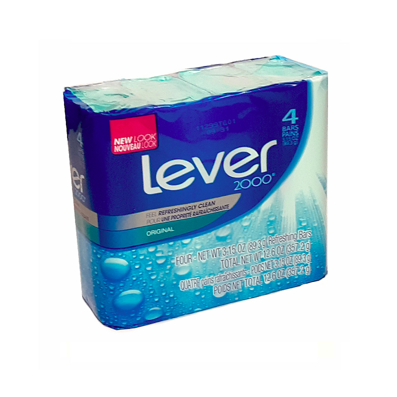 Lever 2000 Original Bar Soap (Pack of 4 Bars)