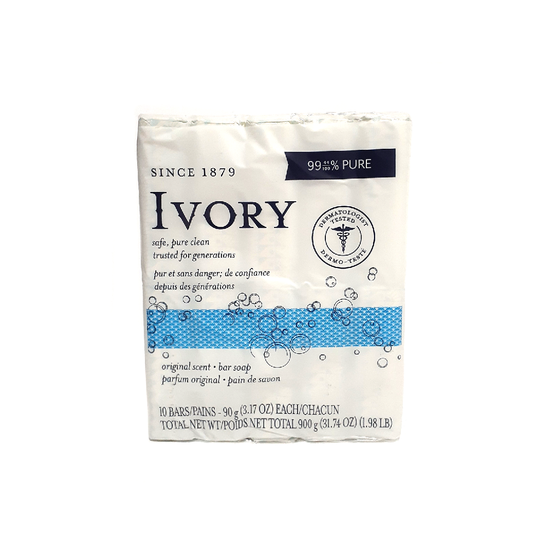 Ivory Original Scent Soap Bar (10x90g)