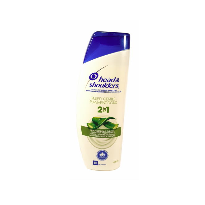 Head and Shoulders Purely Gentle 2-in-1 Anti-Dandruff Shampoo + Conditioner (400ml)