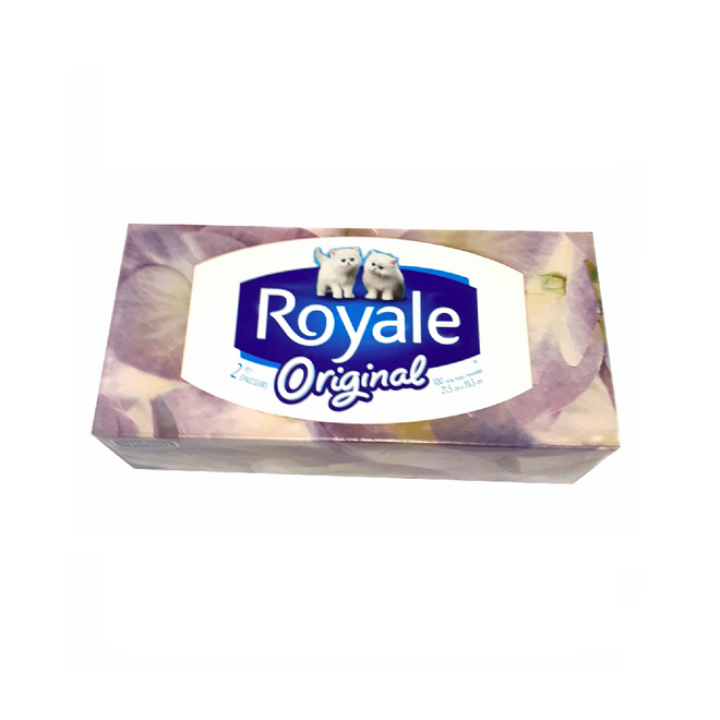 Royale  Original 2 Ply Facial Tissue (Box of 100 Tissues)