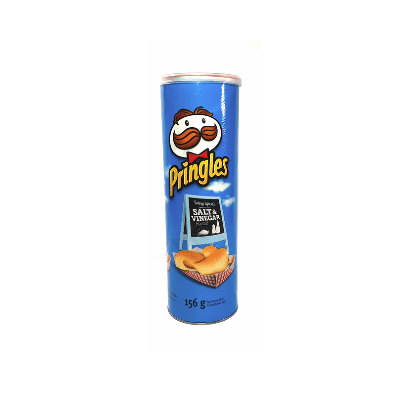 Pringles, Salt  & Vinegar Flavour Potato Chips (156g)