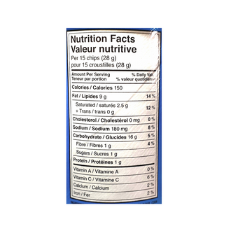 Pringles, Salt  & Vinegar Flavour Potato Chips (156g)