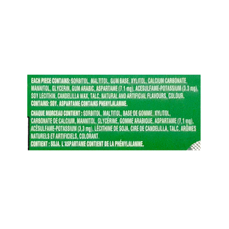 *Trident Spearmint Flavour Sugar Free Gum, 12 Piece Pack