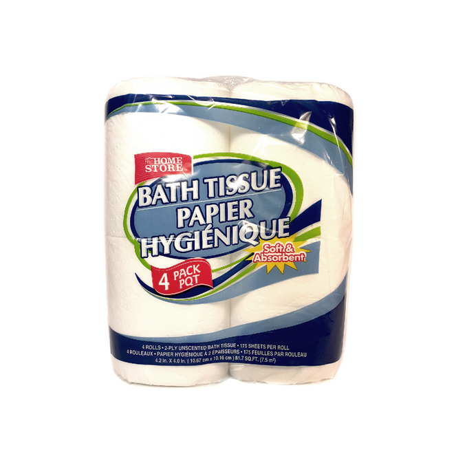 The Home Store Bath Tissues (Pack of 4 Rolls)
