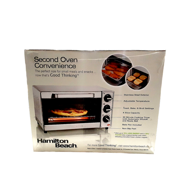 Hamilton Beach Toaster Oven 4 Slice Capacity