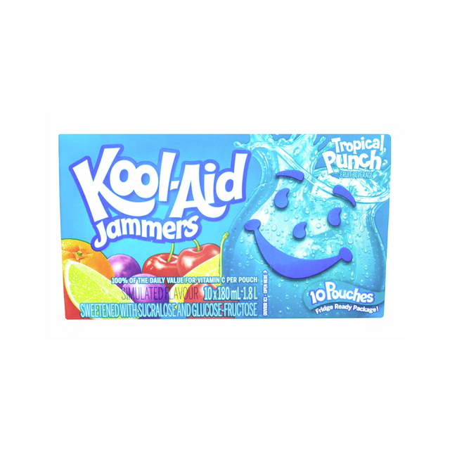 Kool-Aid Jammers Tropical Punch (10x180ml)