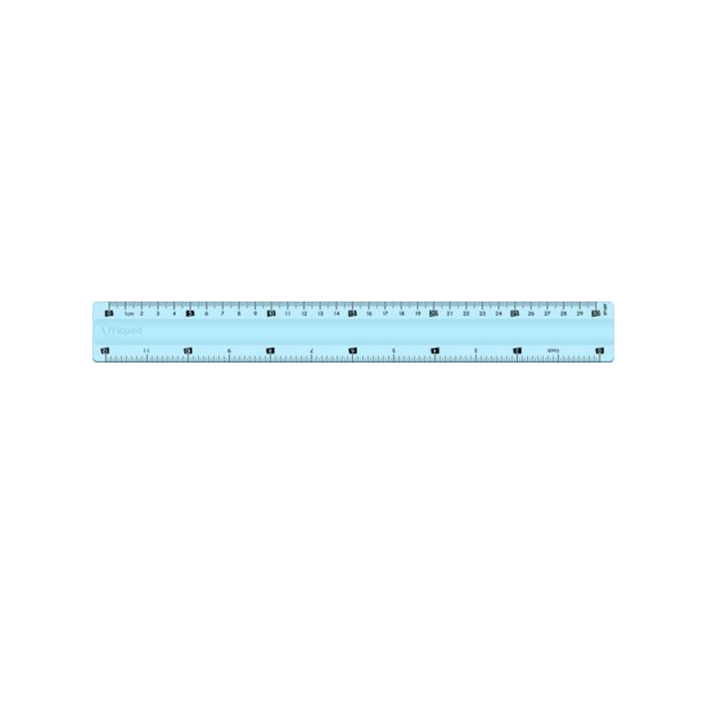 Maped Unbreakable Ruler 12'' (Blue)