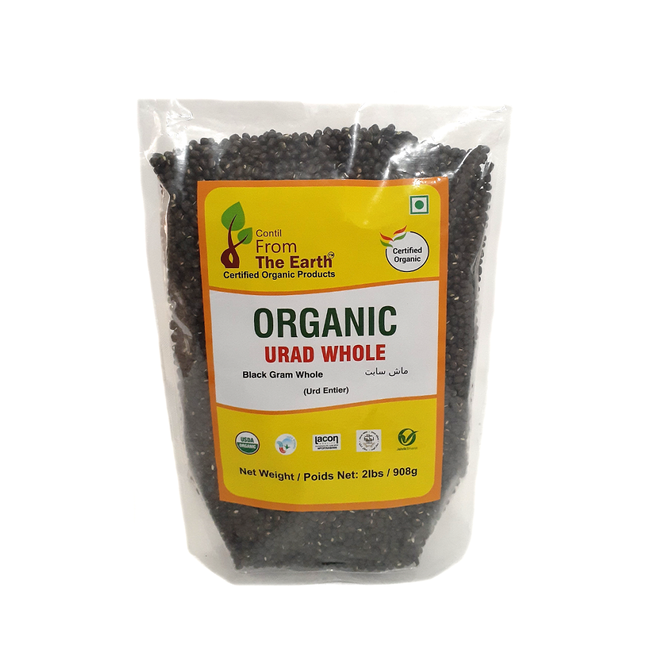 From The Earth Organic Urad Whole (2 LBS)